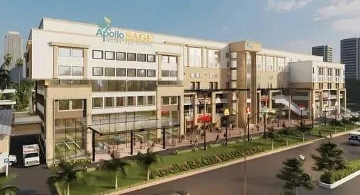 Architectural view of APOLO SAGE HOSPITAL BHOPAL (MP)