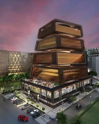 Architectural view of MULTYSTORY COMMERCIAL BUILDING INDORE (MP)